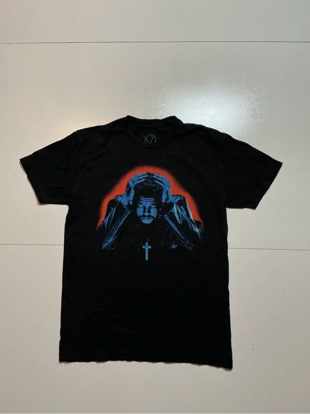 XO The Weeknd Starboy Album Official Merch Black Graphic S/S T-Shirt
